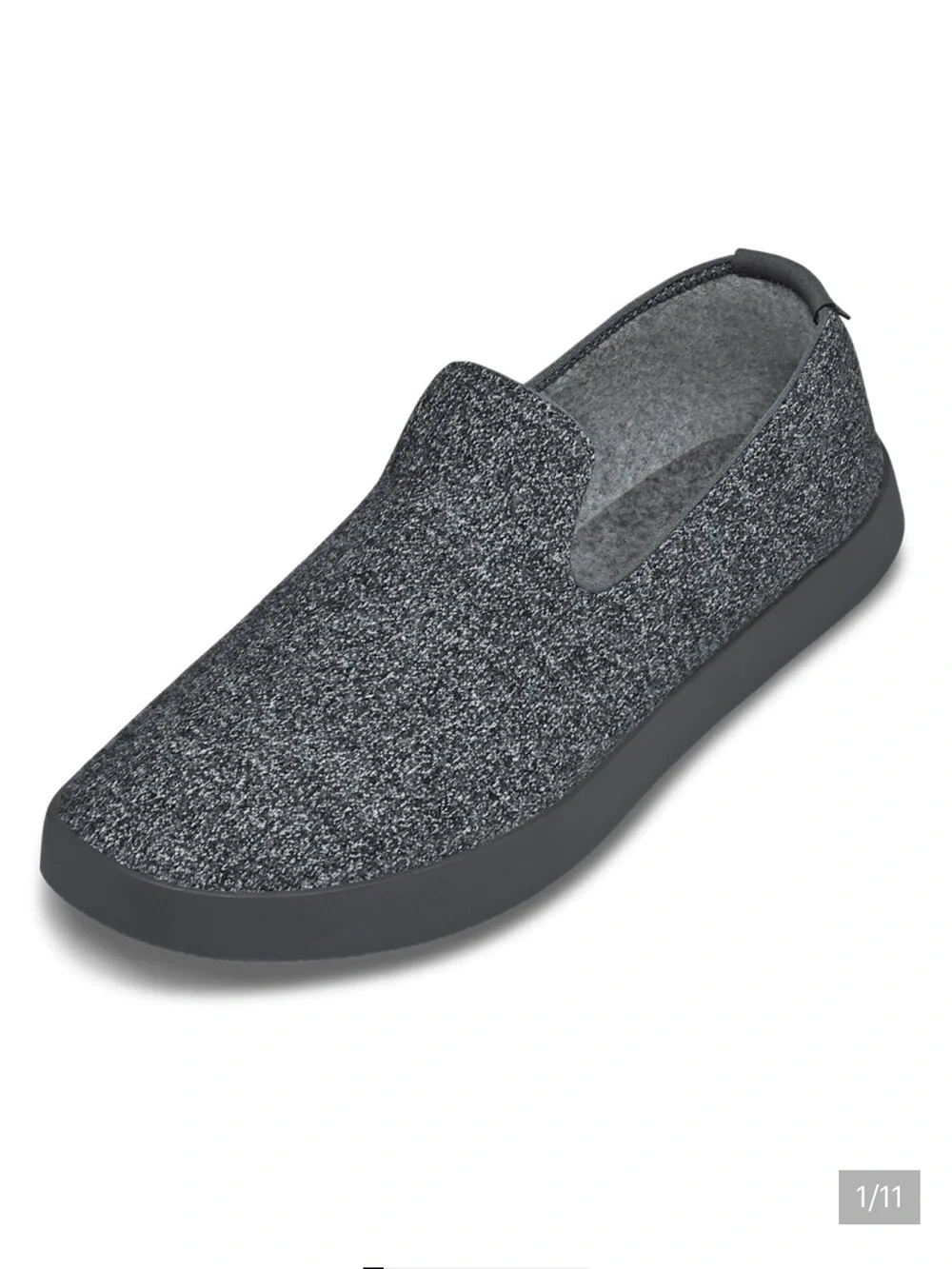 allbirds Men’s Wool Slip-On Loafers — Charcoal Gray